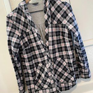 Eddie Bower flannel light hoodie small